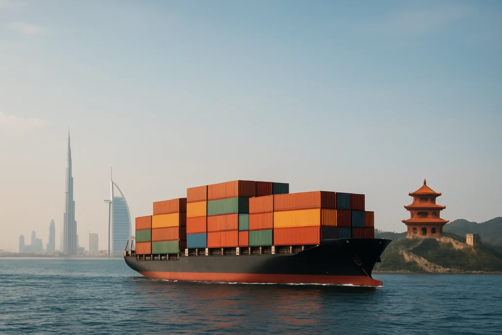 shipping from china to uae