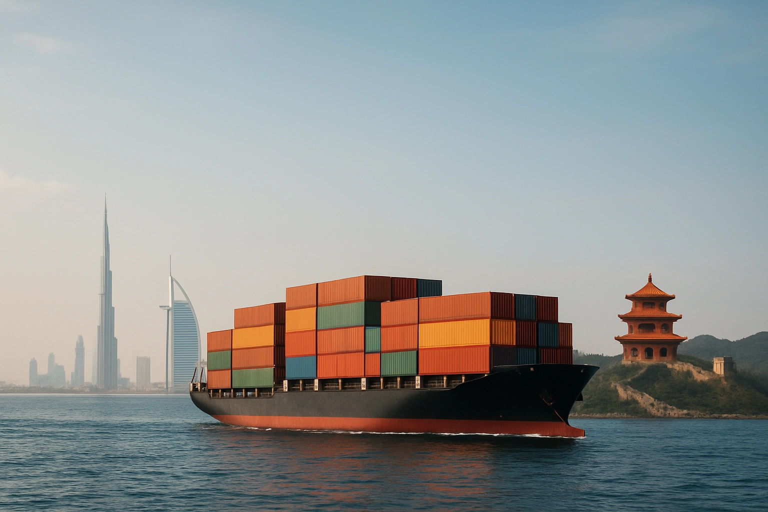 shipping from china to uae